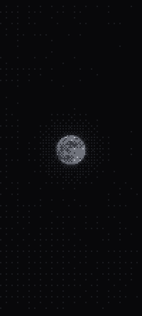 Moon: a dithered wallpaper