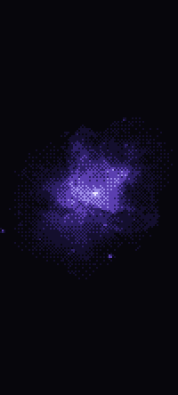 Nebula: a dithered wallpaper