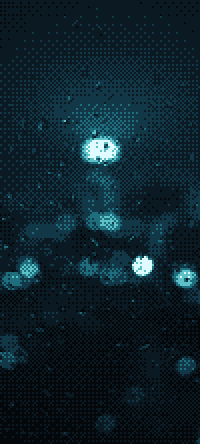 Rain: a dithered wallpaper