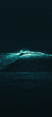 Wave: a dithered wallpaper